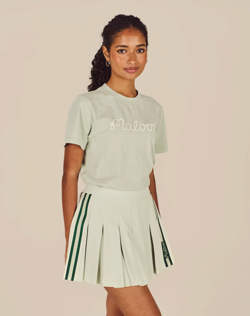 MALBON ESPERANZA SKIRT | GREEN TINT