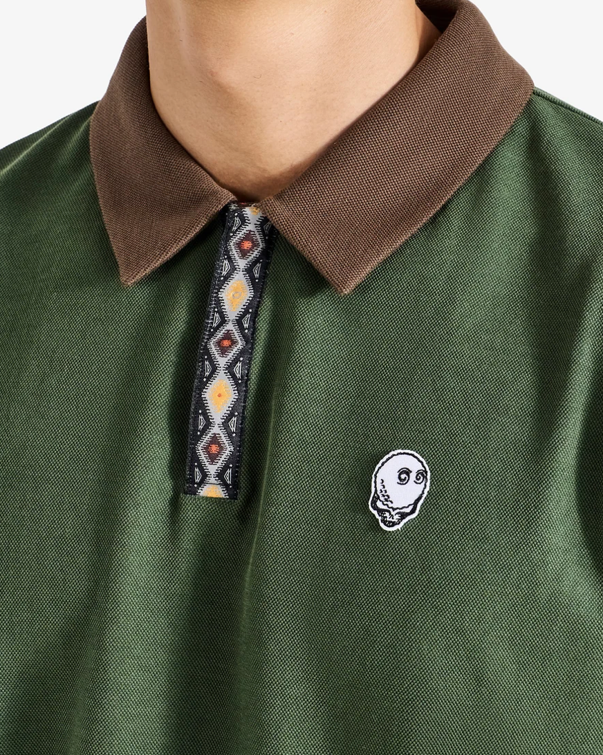 MALBON Grateful Dead Fairway Dancing Buckets Polo | FOREST