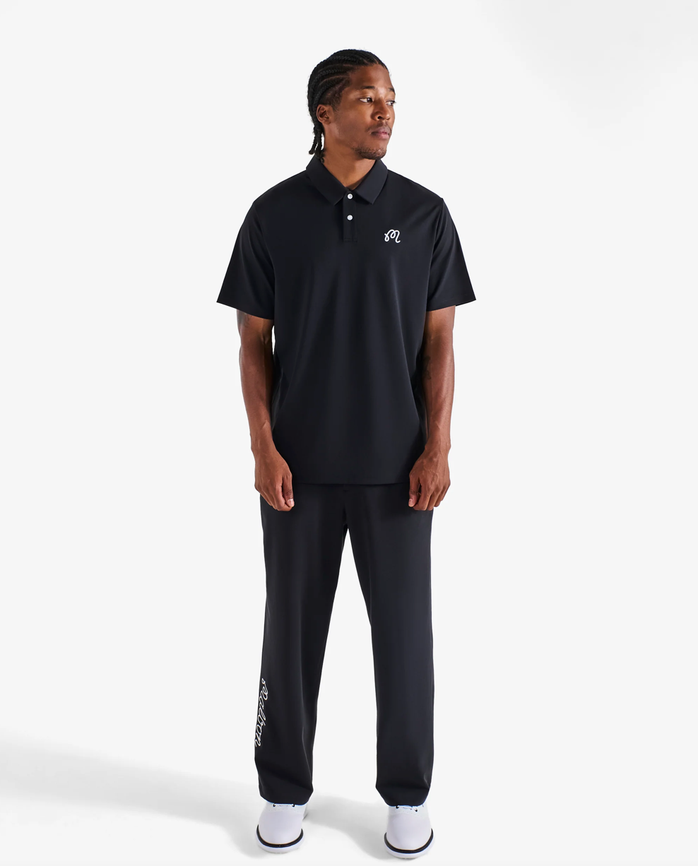 MALBON FAIRWAY POLO | BLACK