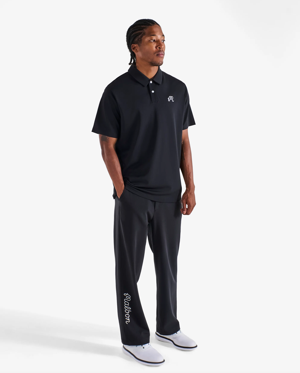 MALBON FAIRWAY POLO | BLACK