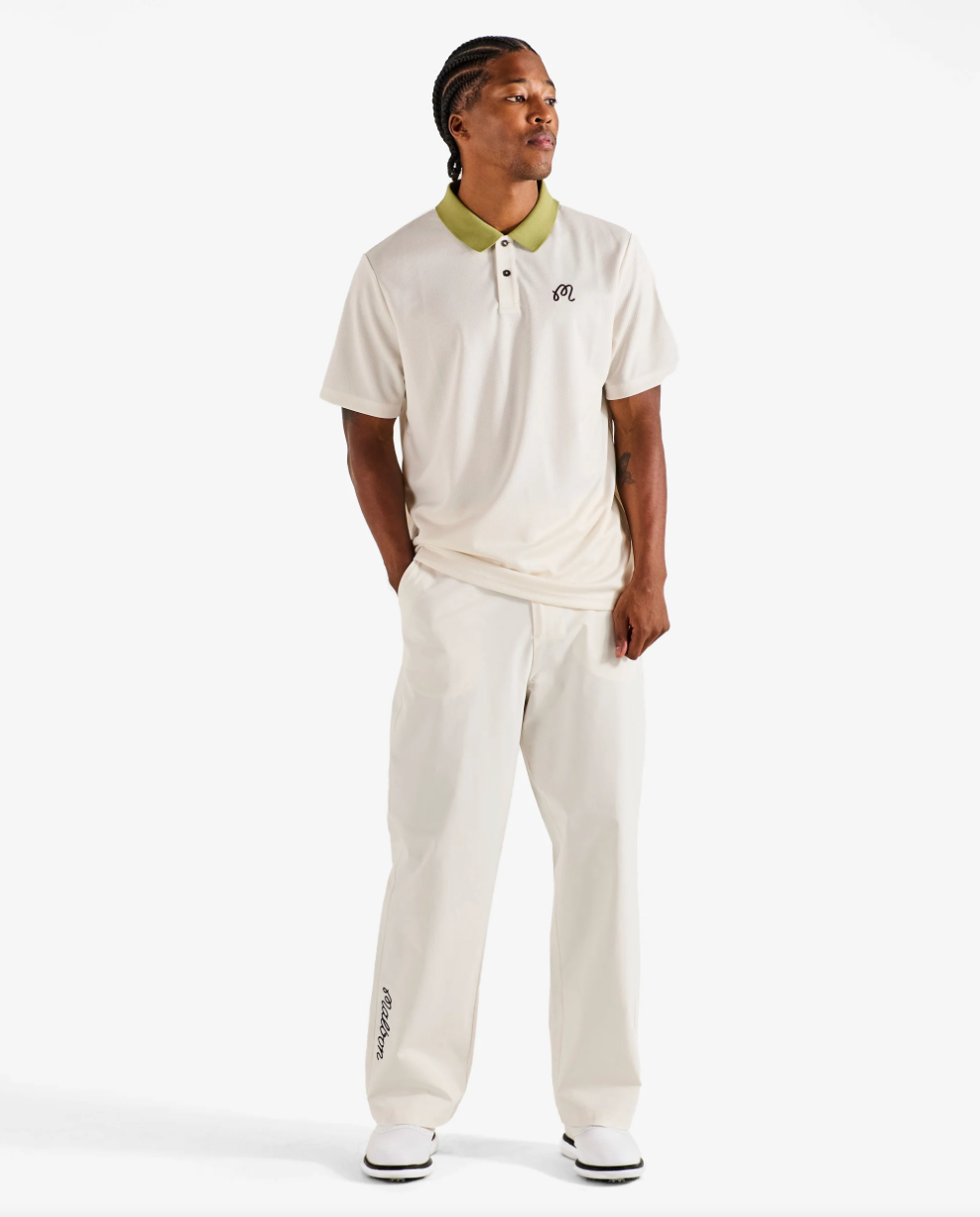 MALBON FAIRWAY HEX POLO | IVORY