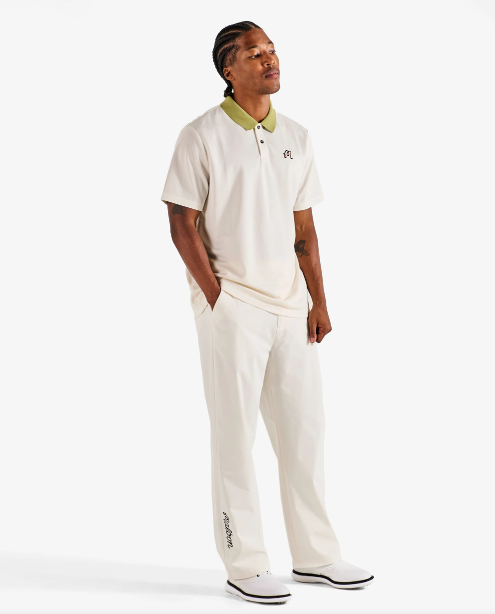 MALBON FAIRWAY HEX POLO | IVORY