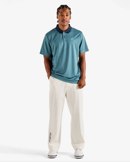 MALBON FAIRWAY HEX POLO | SLATE