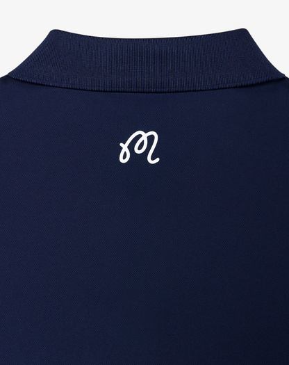 MALBON BLOCK PLACKET POLO | NAVY