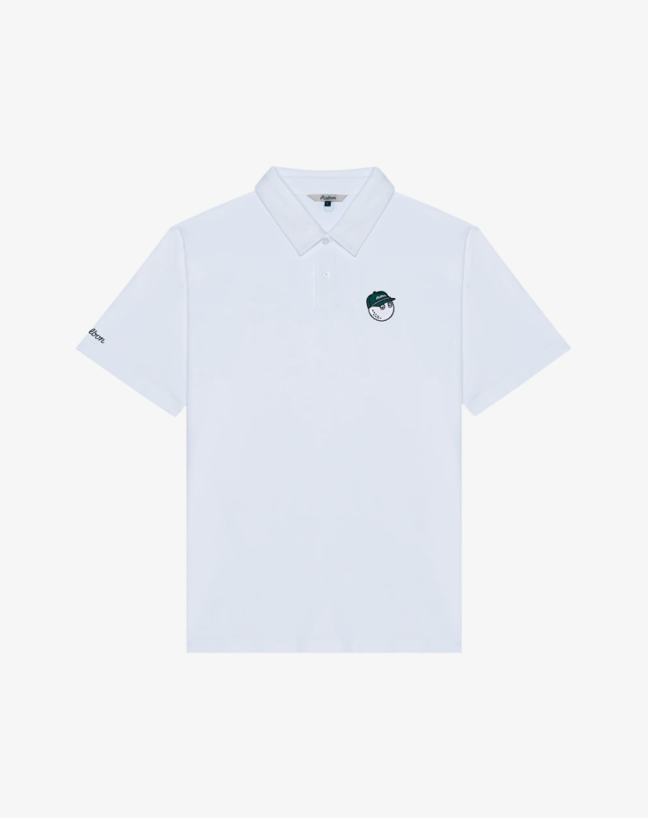 MALBON FAIRWAY BALDWIN POLO | WHITE