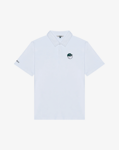 MALBON FAIRWAY BALDWIN POLO | WHITE