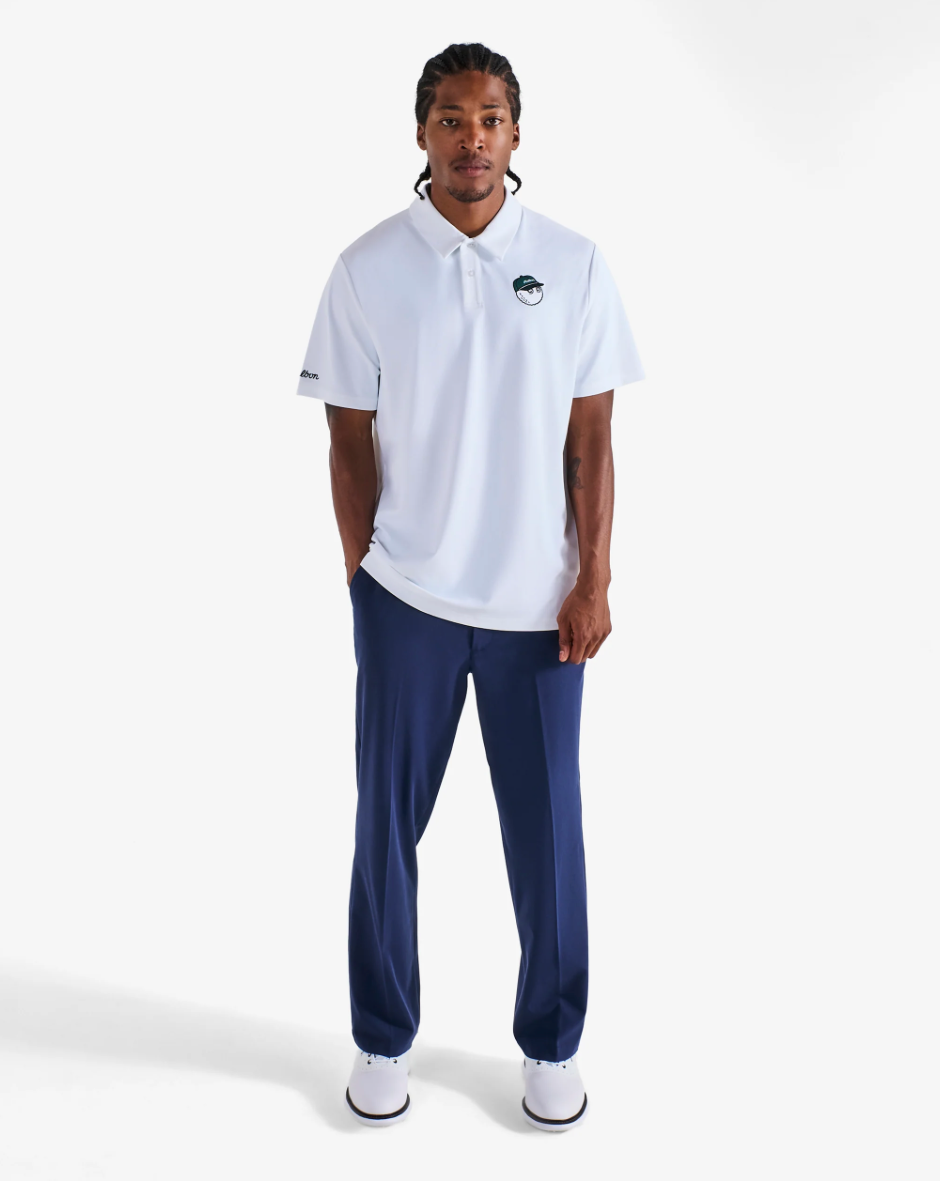 MALBON FAIRWAY BALDWIN POLO | WHITE