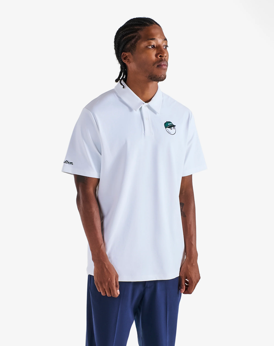 MALBON FAIRWAY BALDWIN POLO | WHITE