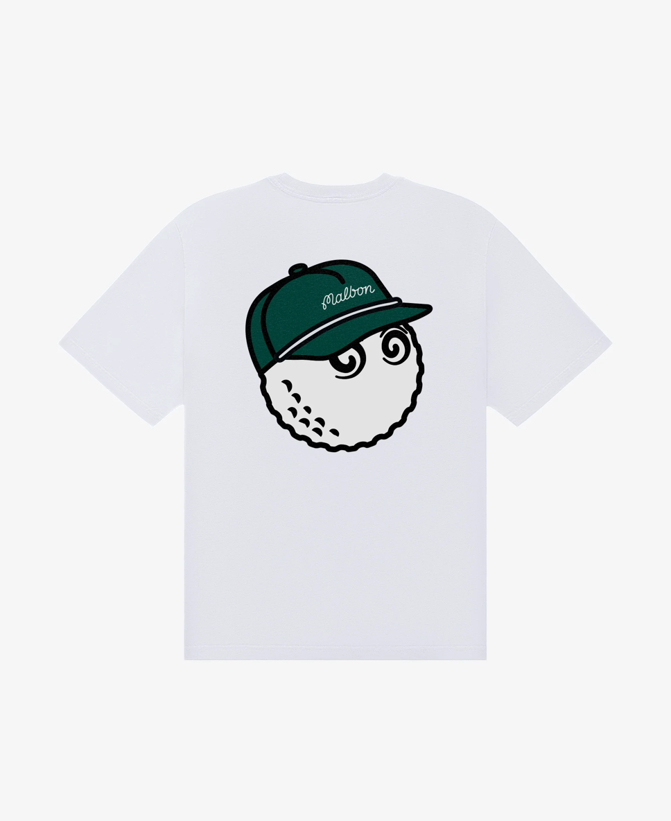 MALBON BERMUDA BALDWIN TEE | WHITE