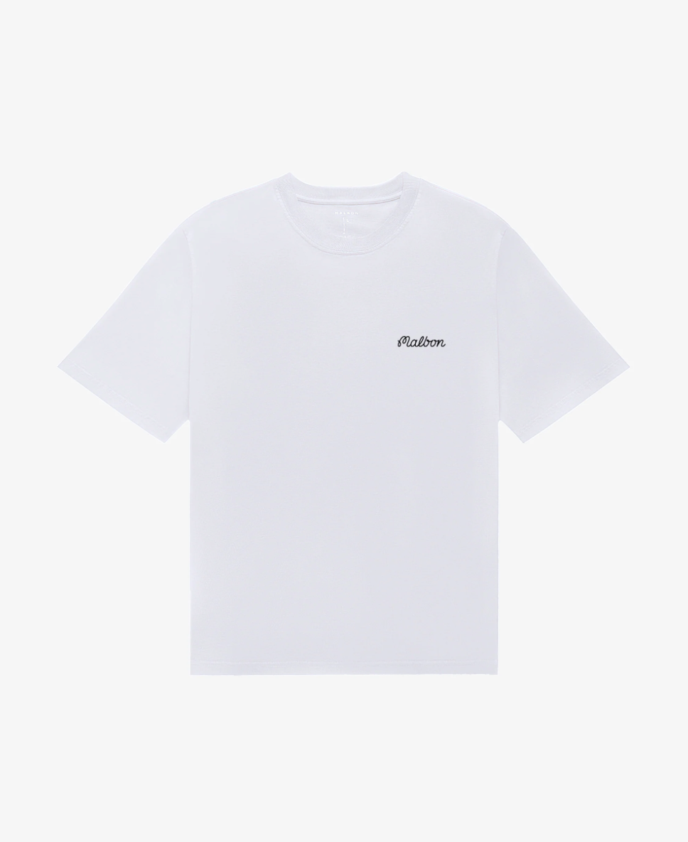 MALBON BERMUDA BALDWIN TEE | WHITE