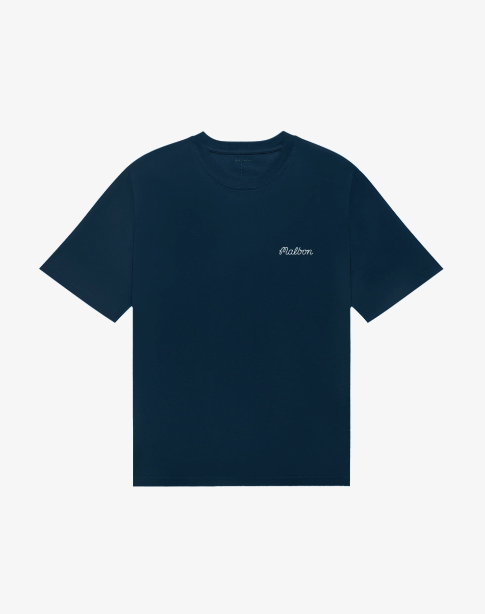 MALBON BERMUDA BALDWIN TEE | NAVY