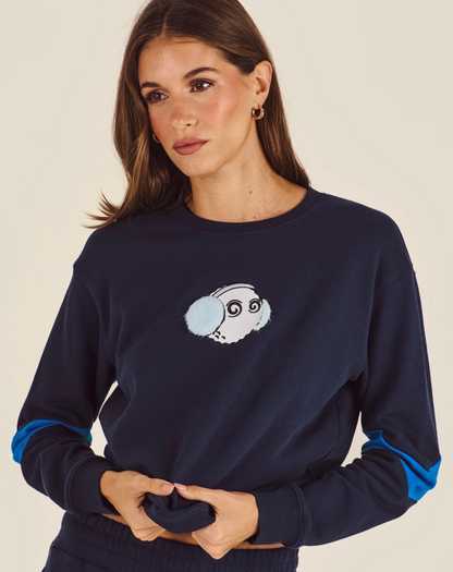 MALBON ADELINE APRES CREWNECK | NAVY