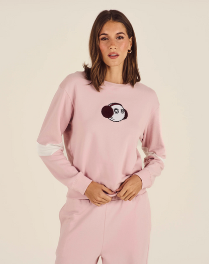 MALBON ADELINE APRES CREWNECK | CHALK PINK