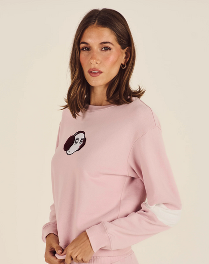 MALBON ADELINE APRES CREWNECK | CHALK PINK