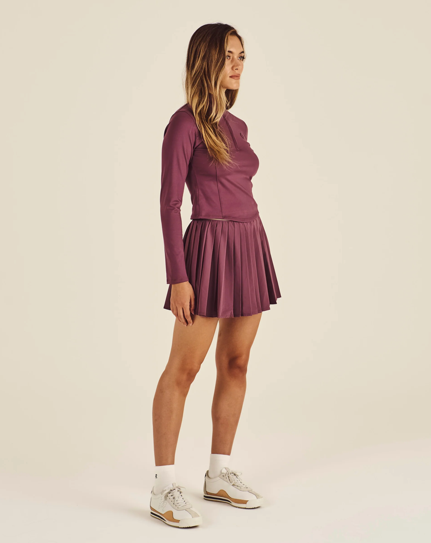 MALBON LAURELL SKIRT | PLUM WINE
