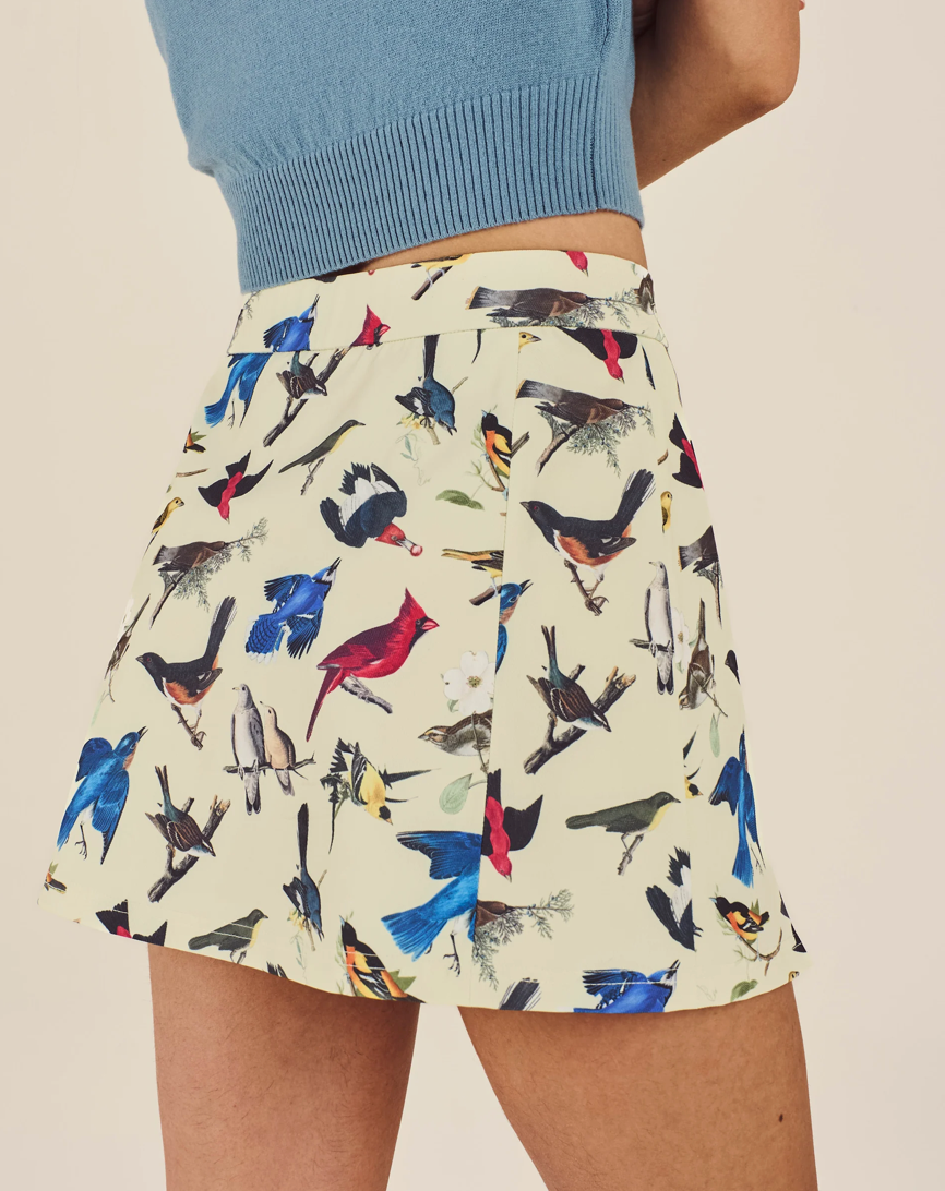 MALBON BIRDS OF GEORGIA ELLA SKIRT | BIRD PRINT