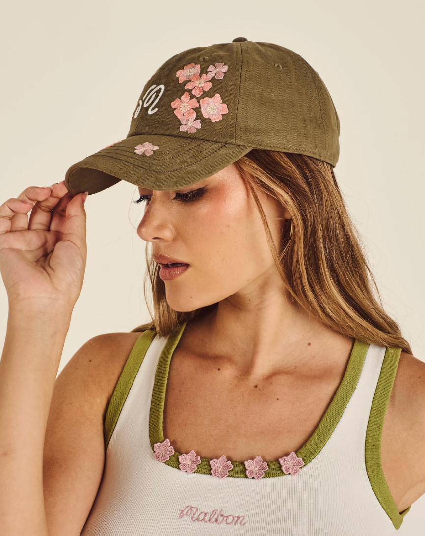 MALBON RUMI DAD HAT | MILITARY GREEN