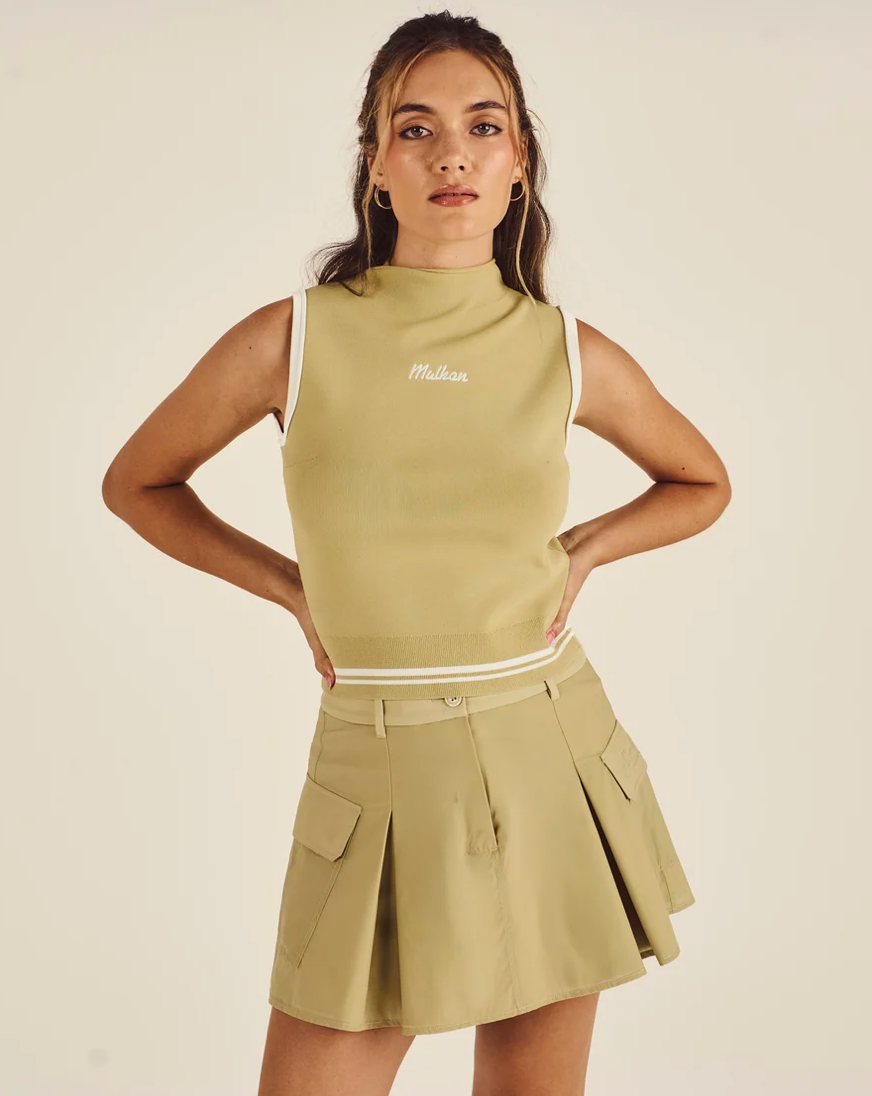 MALBON EMERY SKIRT | SAGE GREEN