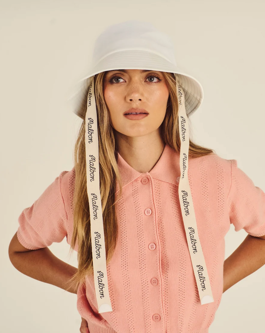 MALBON DENA BUCKET HAT | VANILLA