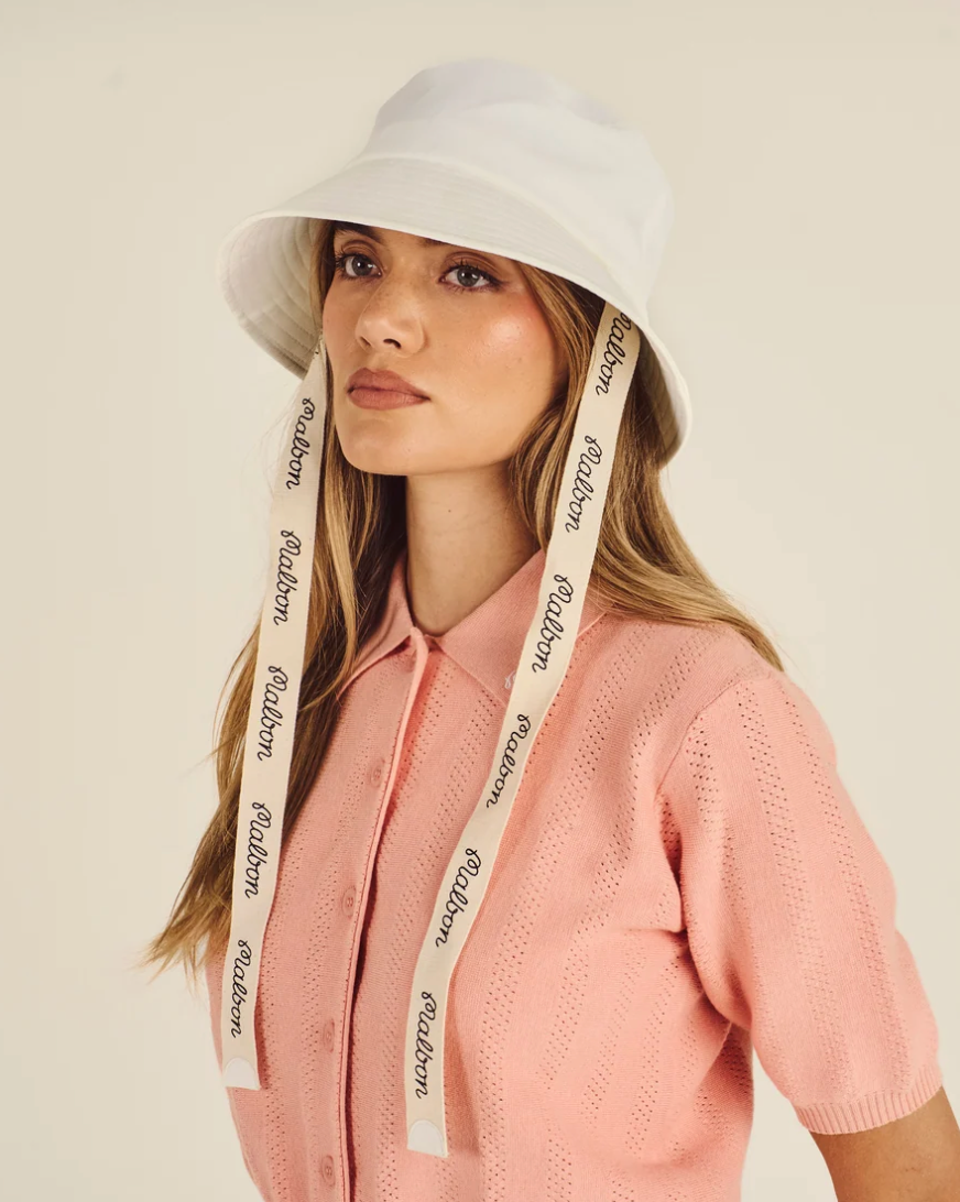 MALBON DENA BUCKET HAT | VANILLA