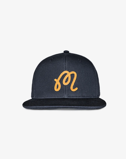 MALBON M SCRIPT SNAPBACK | BLUEBERRY