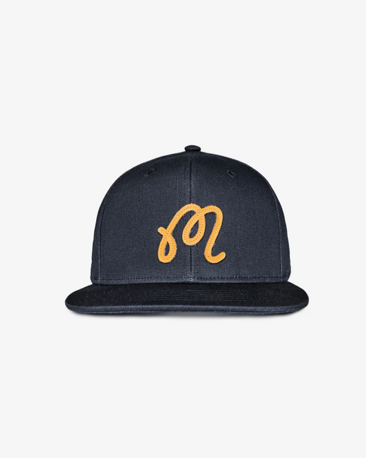 MALBON M SCRIPT SNAPBACK | BLUEBERRY