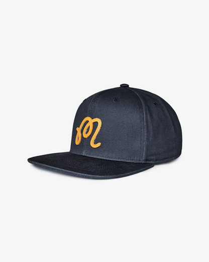 MALBON M SCRIPT SNAPBACK | BLUEBERRY