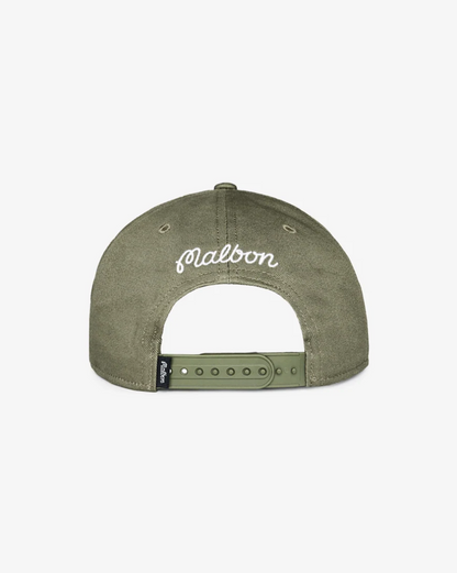 MALBON M SCRIPT SNAPBACK | MILITARY GREEN
