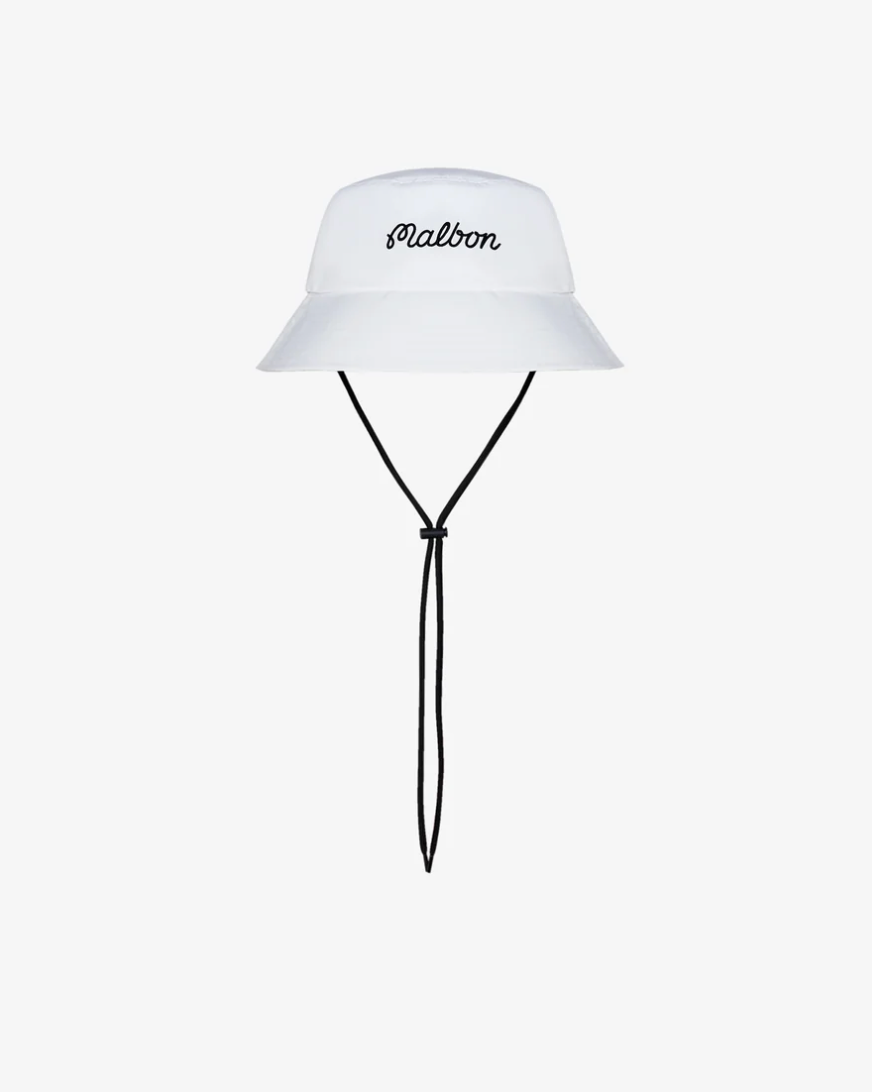 MALBON BUCKET HAT | WHITE