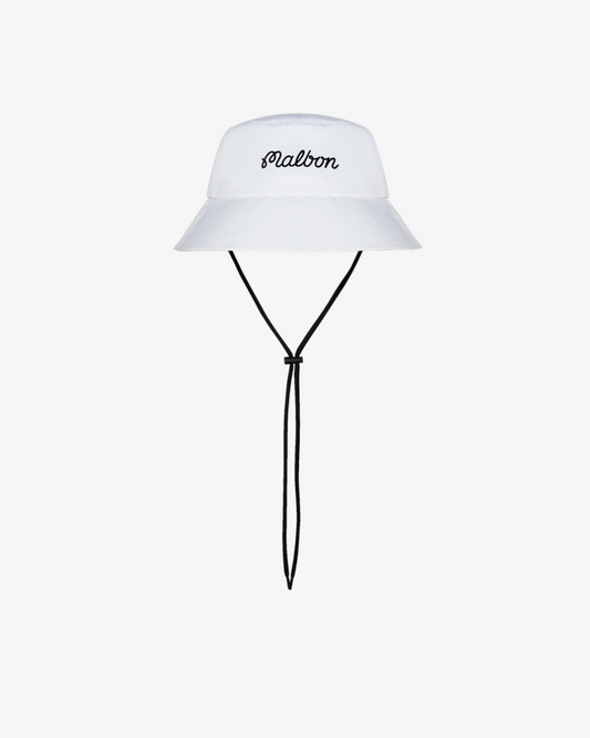 MALBON BUCKET HAT | WHITE