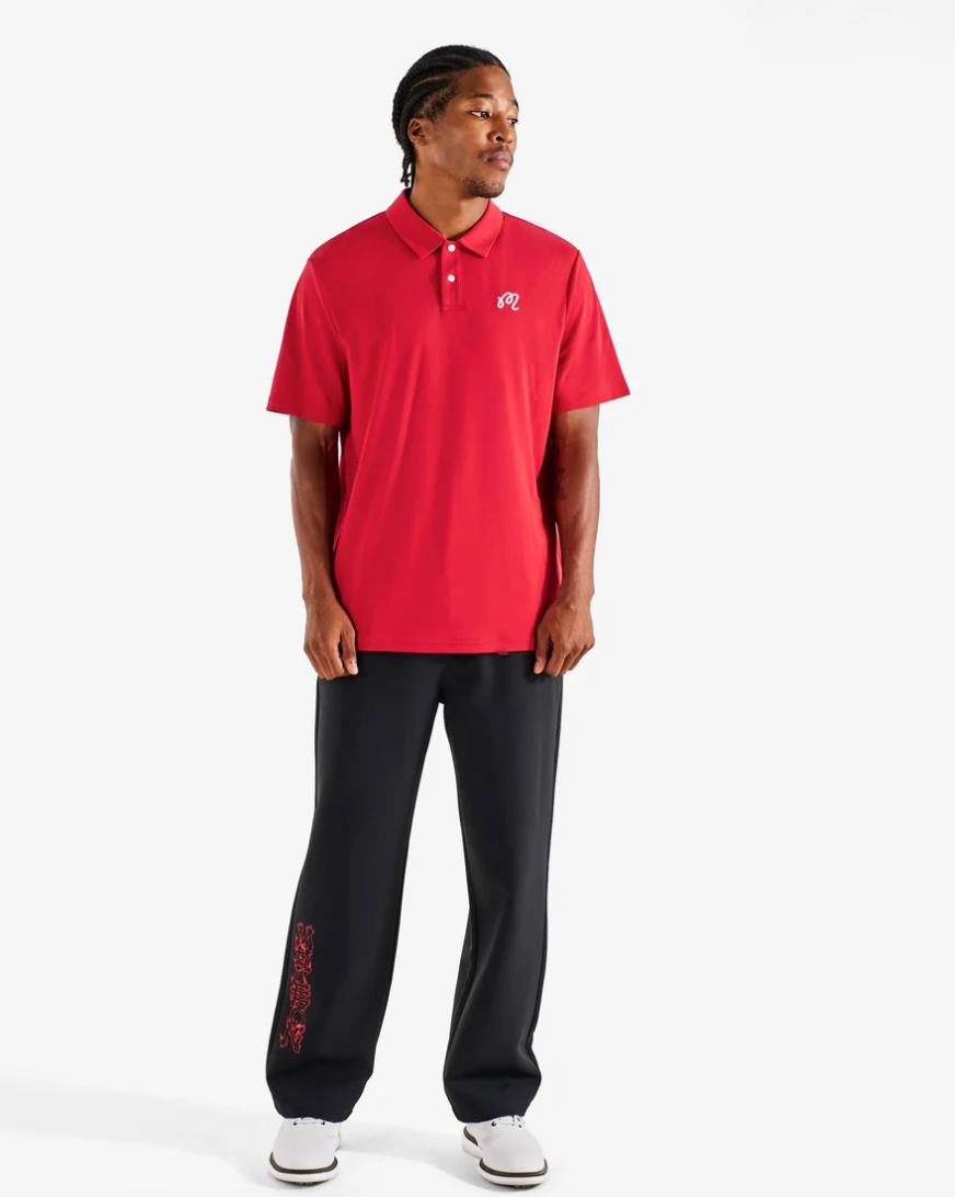 MALBON FAIRWAY POLO | SCARLET