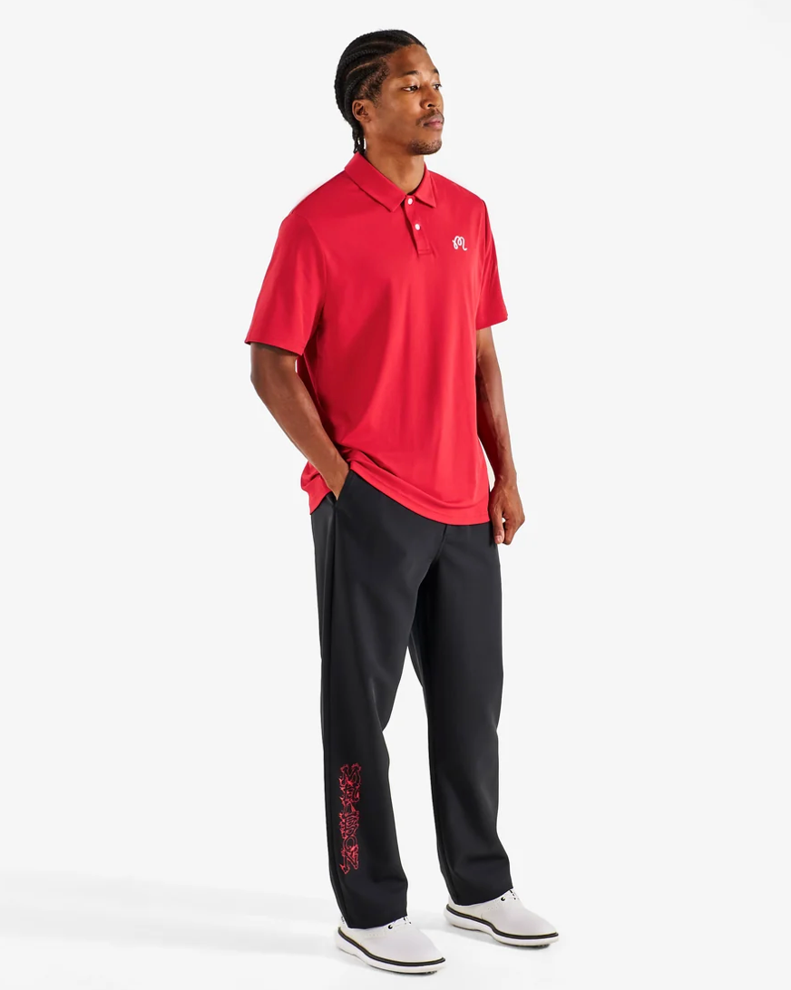 MALBON FAIRWAY POLO | SCARLET