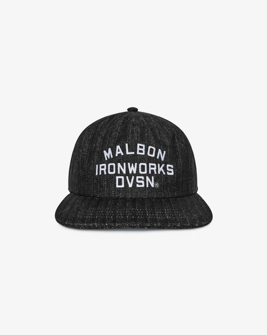 MALBON FOREMAN SNAPBACK | BLACK STONE WASHED DENIM