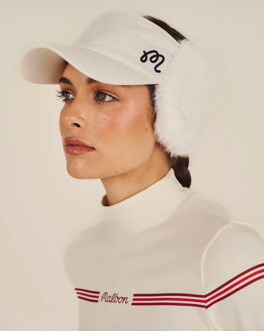 MALBON WINTER EARMUFF VISOR | IVORY