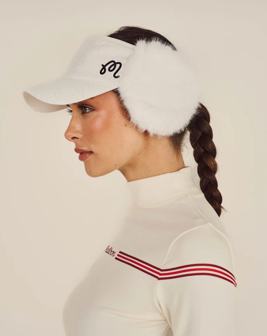 MALBON WINTER EARMUFF VISOR | IVORY