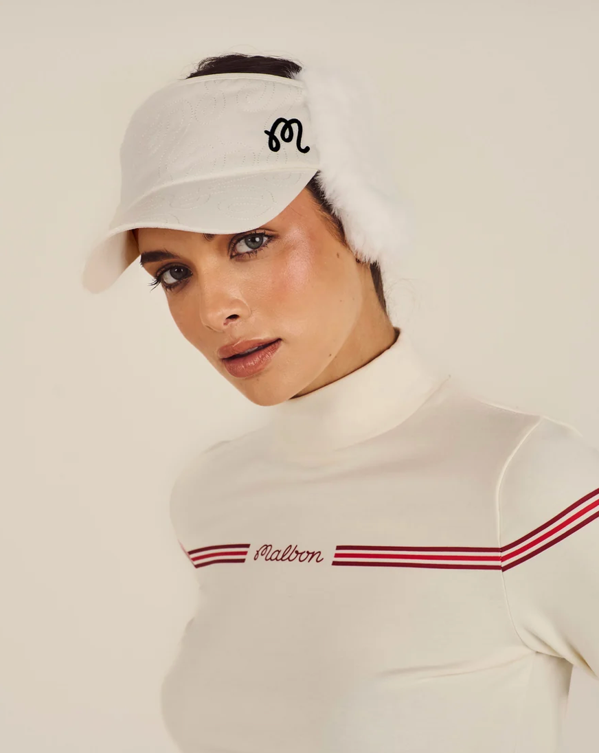 MALBON WINTER EARMUFF VISOR | IVORY