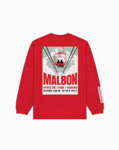 MALBON MOUNTAIN GORSE TEE | SCARLET