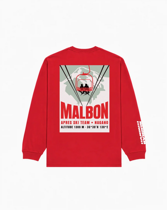 MALBON MOUNTAIN GORSE TEE | SCARLET