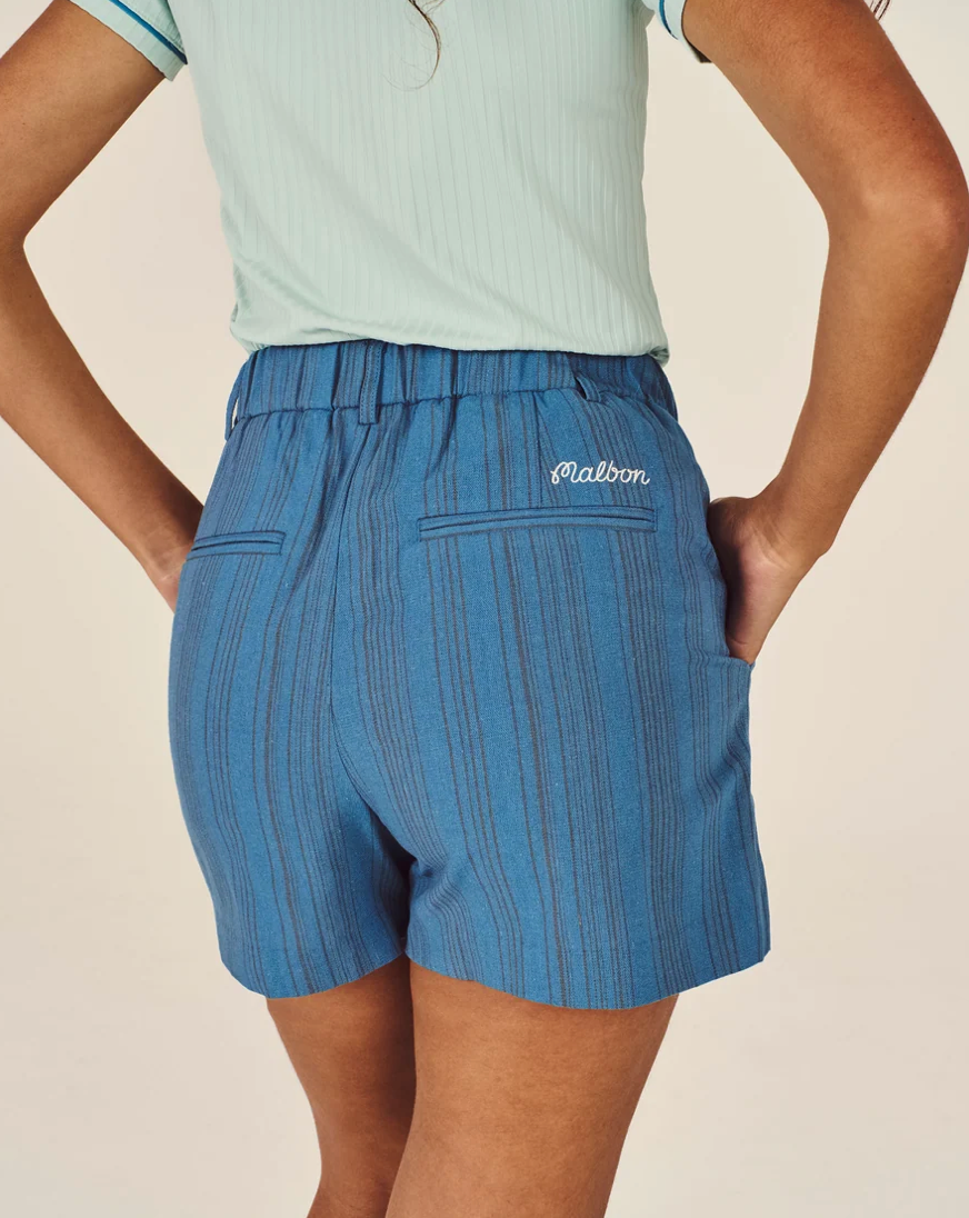 MALBON KEILY SHORT | AEGEAN BLUE STRIPE