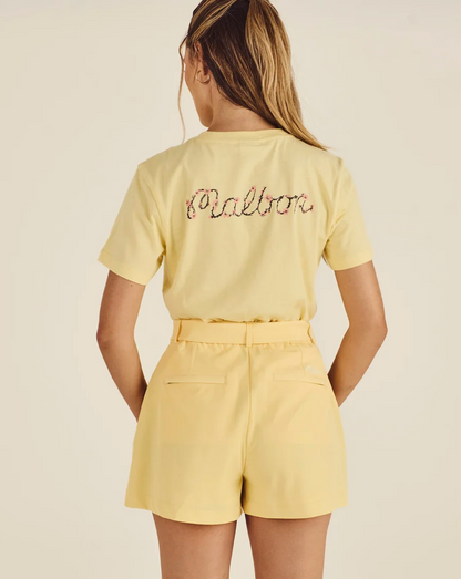 MALBON AMARA BLOSSOM SHORT | LEMON MERINGUE