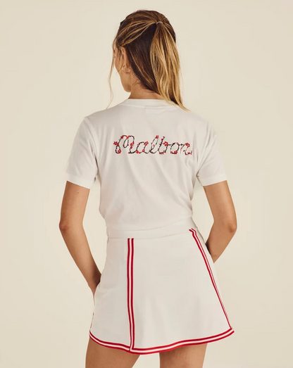 MALBON COSETTE BLOSSOM TEE | VANILLA