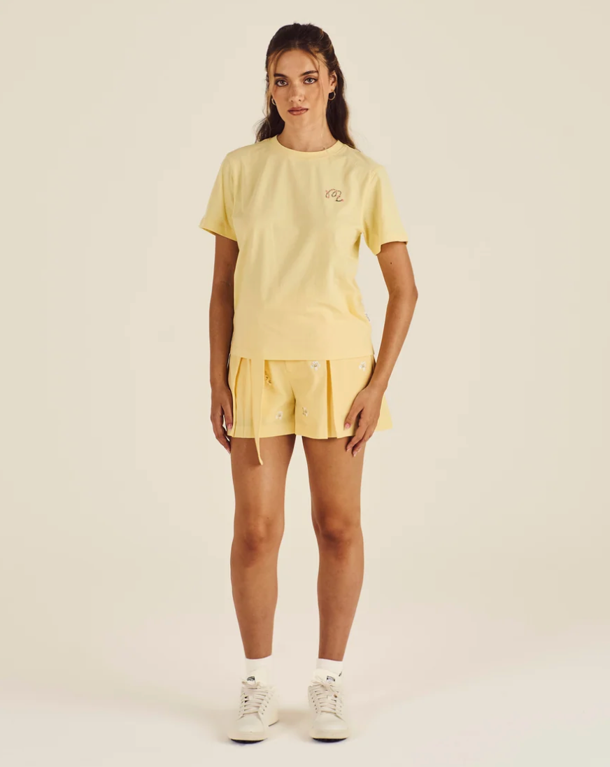 MALBON COSETTE BLOSSOM TEE | LEMON MERINGUE