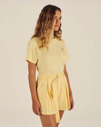 MALBON COSETTE BLOSSOM TEE | LEMON MERINGUE