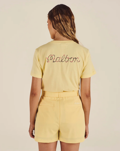 MALBON COSETTE BLOSSOM TEE | LEMON MERINGUE