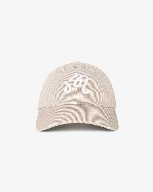 MALBON HICKORY DAD HAT | HICKORY BROWN STRIPE