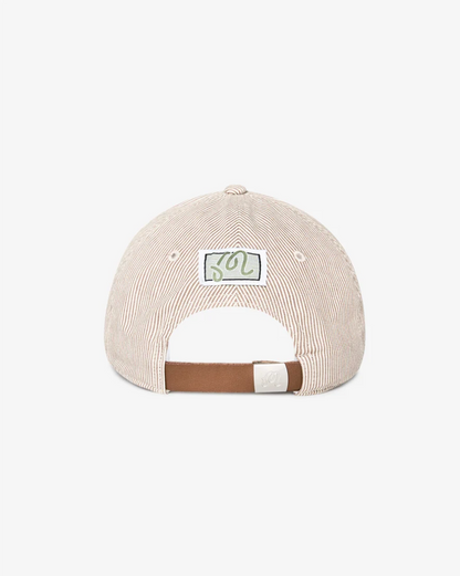 MALBON HICKORY DAD HAT | HICKORY BROWN STRIPE
