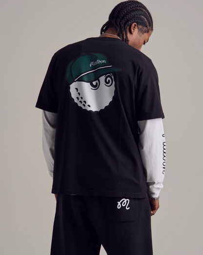 MALBON BERMUDA BALDWIN TEE | BLACK
