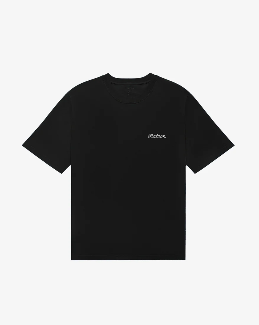 MALBON BERMUDA BALDWIN TEE | BLACK