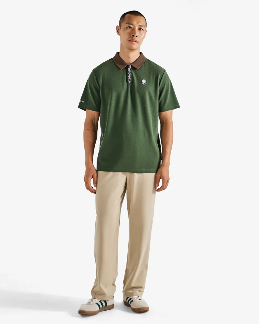 MALBON Grateful Dead Fairway Dancing Buckets Polo | FOREST