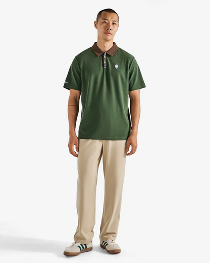 MALBON Grateful Dead Fairway Dancing Buckets Polo | FOREST